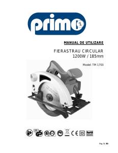 Manual Primo TM 1703 Ferăstrău circular