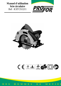 Mode d’emploi Profor KSTCS1211 Scie circulaire