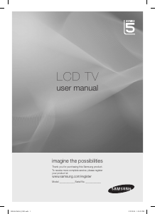 Manual Samsung LA37C530F1F LCD Television