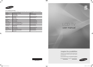 Manual Samsung LA32A550P1M LCD Television
