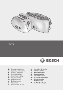 Manual Bosch TAT6901 Toaster