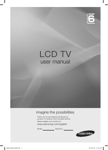 Handleiding Samsung LA55C650L1R LCD televisie