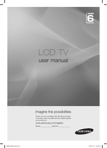 Manual Samsung LA32C630K1M LCD Television