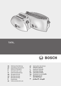 Руководство Bosch TAT61088 Тостер