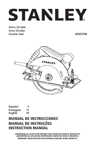 Manual Stanley STSC1718 Circular Saw