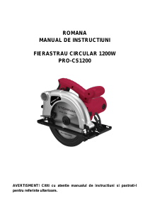 Manual Steinhaus PRO-CS1200 Ferăstrău circular