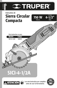 Manual de uso Truper SICI-4-1/2A Sierra circular