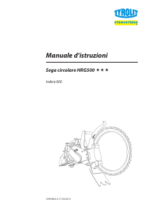 Manuale Tyrolit HRG500 Sega circolare