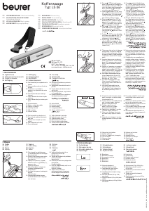 Handleiding Beurer LS 06 Kofferweegschaal