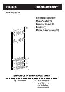 Manual de uso Songmics HSR04 Perchero