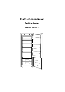 Manual Elba ELBA-34 Refrigerator