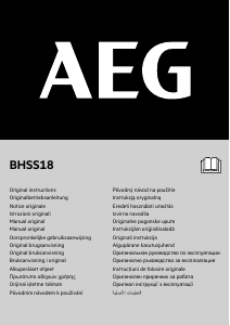 Kullanım kılavuzu AEG BHSS18 Şarjlı El Süpürgesi