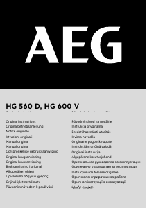 Vadovas AEG HG 600 V Kaitinimo fenas