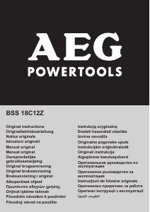 Rokasgrāmata AEG BSS18C12Z Trieciena uzgriežņu atslēga