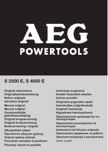 Manual de uso AEG S 2500 E Atornillador