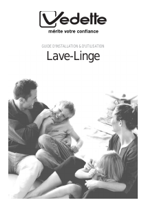 Mode d’emploi Vedette VLF065ISW Lave-linge