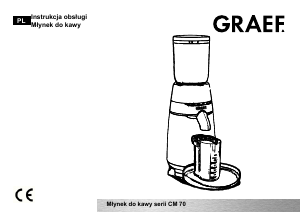 Instrukcja Graef CM 70 Młynek do kawy