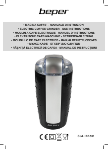 Manual Beper BP.581 Coffee Grinder