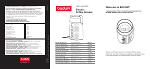 Bruksanvisning Bodum 11160-1 Bistro Kaffekvarn