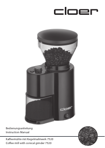 Manual Cloer 7520 Coffee Grinder