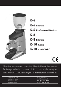 Εγχειρίδιο Compak K-10 Conic Μύλος καφέ