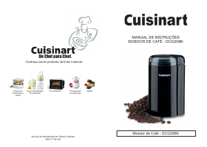 Manual Cuisinart DCG-20BK Moinho de café