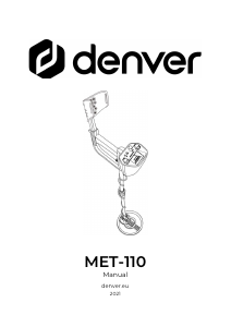 Manual de uso Denver MET-110 Detector de metales