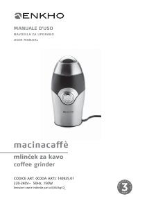 Manual Enkho 140925.01 Coffee Grinder