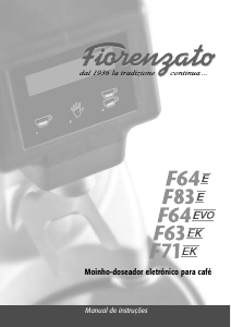 Manual Fiorenzato F71EK Moinho de café