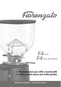 Manuale Fiorenzato F4 Eco Macinacaffè