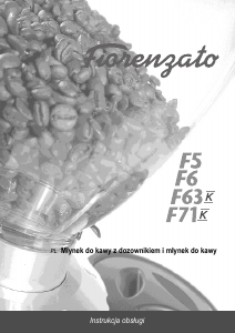 Instrukcja Fiorenzato F63K Młynek do kawy