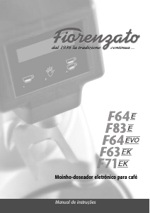 Manual Fiorenzato F64EVO Moinho de café