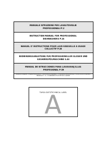 Mode d’emploi GGM Gastro GS330E Lave-vaisselle