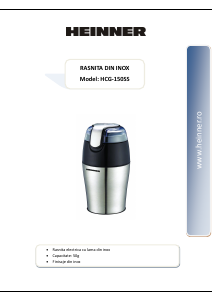 Manual Heinner HCG-150SS Râșniță de cafea