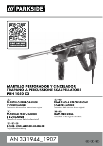 Manuale Parkside PBH 1050 C3 Martello demolitore