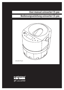 Manuale Ratiotec CS 500 Contamonete