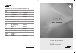 Kullanım kılavuzu Samsung LE55B651T3P LCD televizyon