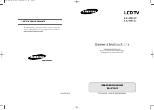 Manual Samsung LS20M11C LCD Television