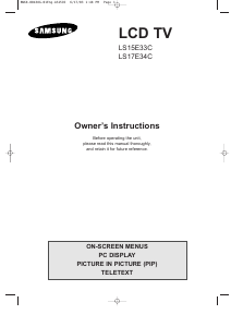 Manual Samsung LS15E33C LCD Television
