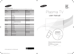Handleiding Samsung PS51E550D1M Plasma televisie