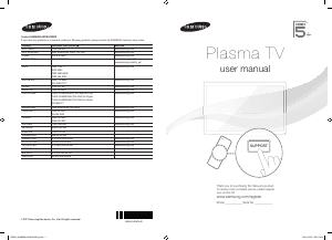 Handleiding Samsung PS64E550D1M Plasma televisie