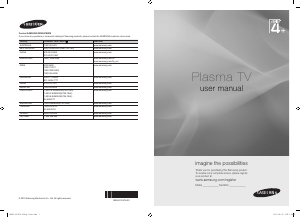 Manual Samsung PS50C680G5F Plasma Television