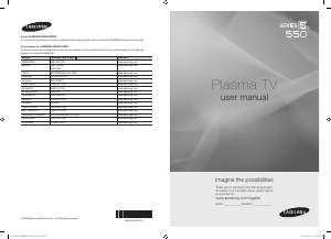 Manual de uso Samsung PL50C550G1R Televisor de plasma