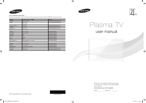 Manual Samsung PS51F4000AK Plasma Television