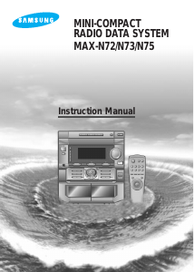 Manual Samsung MAX-N75 Stereo-set