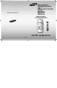 Mode d’emploi Samsung MAX-DX76 Stéréo