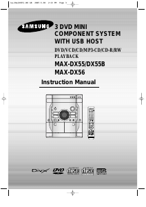 Manual Samsung MAX-DX56 Stereo-set