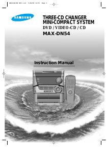 Manual Samsung MAX-DN54 Stereo-set