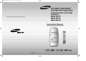 Handleiding Samsung MAX-DX75 Stereoset