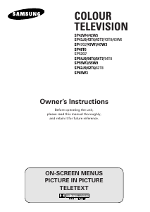 Manual Samsung SP-55W3HF1 Television